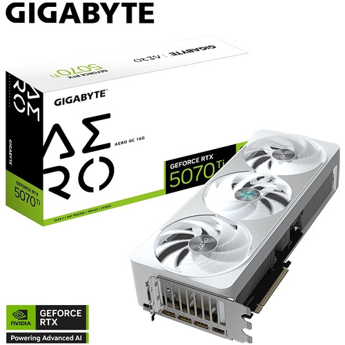 Видеокарта GIGABYTE GeForce RTX 5070 Ti AERO OC 16GB (GV-N507TAERO OC-16GD)