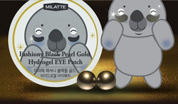 Milatte Fashiony Black Pearl Gold Hydrogel Eye Patch патчи для кожи вокруг глаз с черным жемчугом и золотом