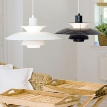 Люстра "PH 5 & PH 50" by Louis Poulsen (yellow)