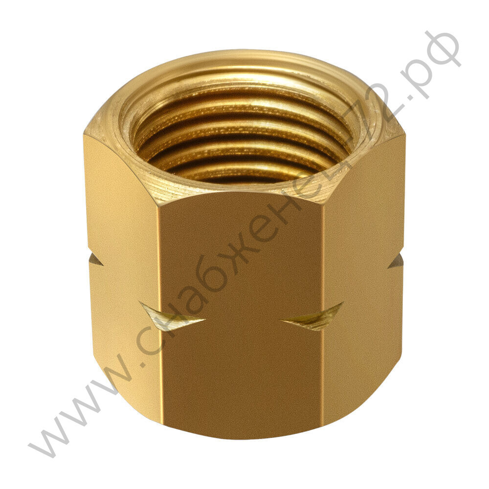 Гайка накидная М12х1,25LH, латунь