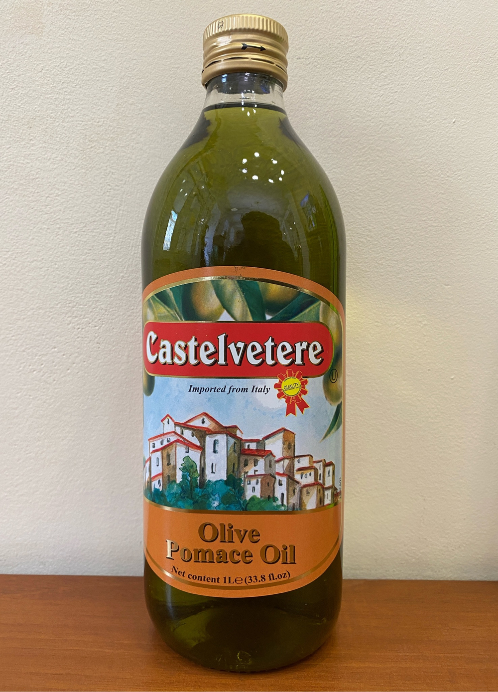 Оливковое масло Castelvetere Для жарки Рафинированное (Pomace) 1л, Италия