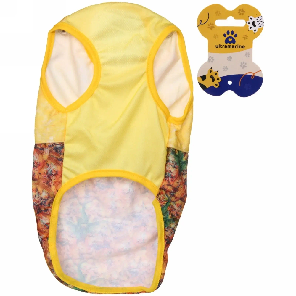 Майка для собаки «Тропикана-Сладкий Ананас» размер M (20*30*18см) Ultramarine