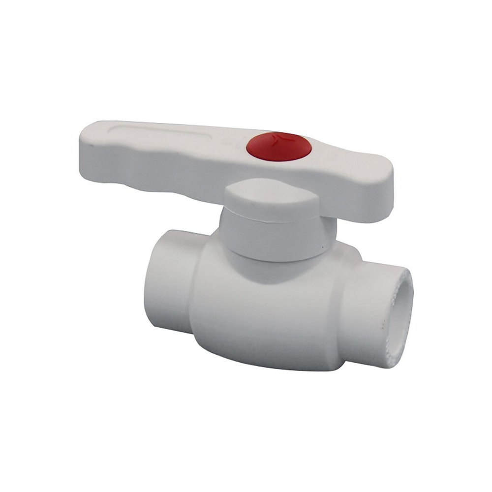 Кран шар 20 ручка PRO AQUA БЕЛЫЙ STANDARD