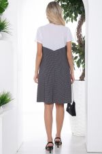 Платье "Игра на контрасте" НЬЮ (черно-белое) П8686 LT Collection