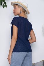 Блуза Амадея (синяя) Б10493 LT Collection