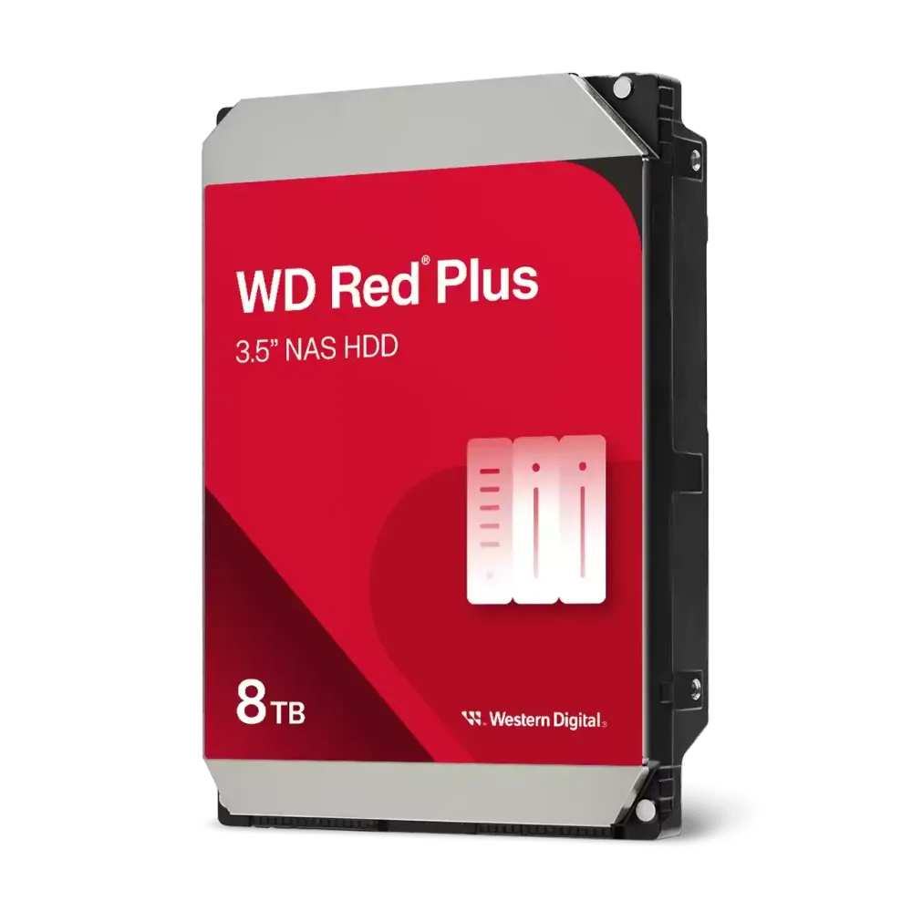 Жесткий диск для NAS систем HDD 8Tb Western Digital RED Plus SATA6Gb/s 3.5" 256Mb 5400rpm WD80EFPX