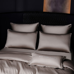 Комплект постельного белья на резинке Однотонный Сатин Премиум «Жемчужная дымка»