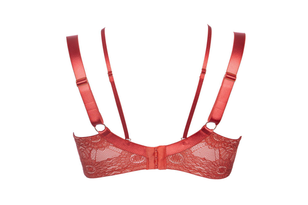 Бюстгальтер Bohemian Vibe с шитыми чашечками на косточках (Размер: 85F) (Цвет: терракотовый)