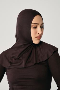 Балаклава двухслойная коричневая