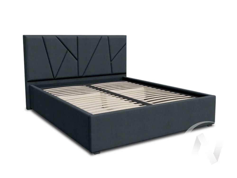 Кровать Рица 1 1;6 (Шторм 18; 1 категория) + Матрас Оптима Медиум АКЦИЯ!