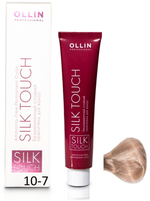 OLLIN SILK TOUCH 10/7 светлый блондин коричневый 60мл Безаммиачный стойкий краситель для волос