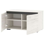 Тумба 900 "ГРЕТТА" Дуб Крафт белый - Антрацит