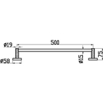 Полотенцедержатель Boheme Uno 10972-CR Chrome