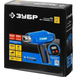 ЗУБР 2000 Вт, технический фен, дисплей, Профессионал (ФТ-П2000 М2Д)