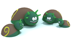 Резиновая фигура 3D Улитка для детских площадок