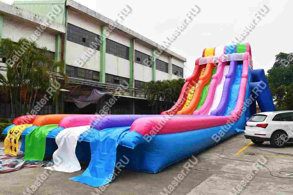 Надувная водная горка «Стремительные спуски», 24*6*8 м