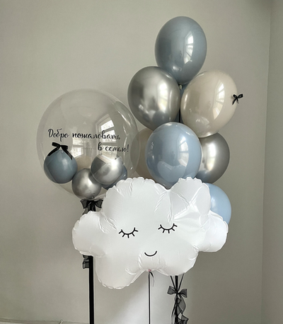 Набор на Выписку Универсальный 05 голубо-серебристый