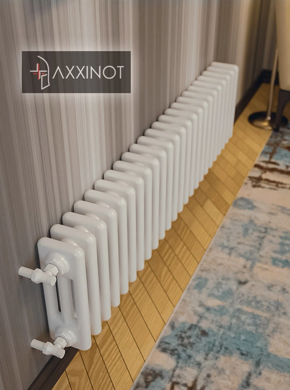 Axxinot Sentir 3020 - трехтрубный трубчатый радиатор высотой 200 мм, боковое подключение