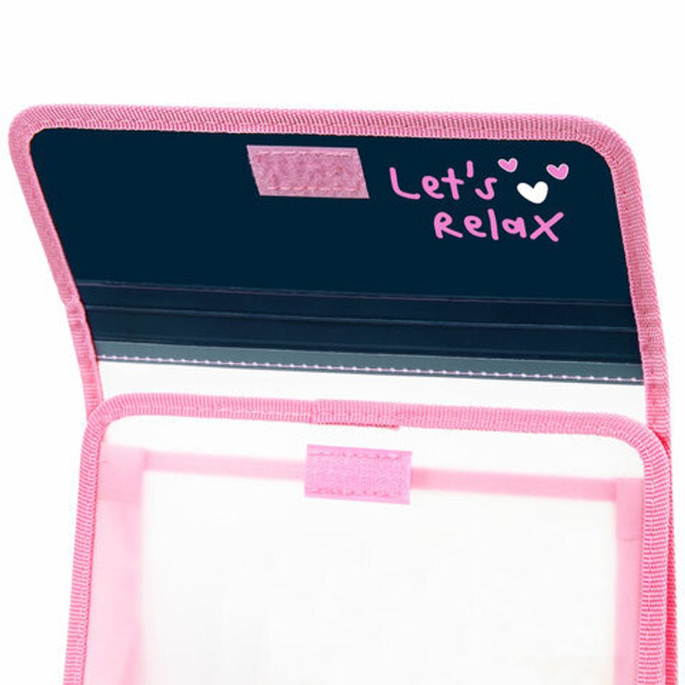 Папка для тетрадей ЮНЛАНДИЯ А5, пластик, 2 отделения, клапан на липучке, "Relaxing cats", 273332