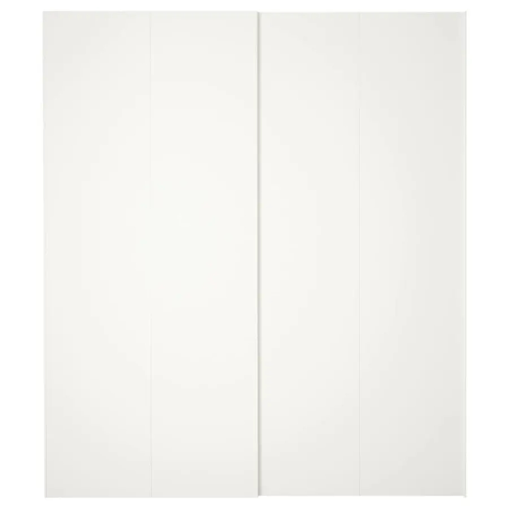 Пара раздвижных дверей - HASVIK IKEA/ ХАСВИК ИКЕА, 200х236 см,  белый