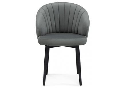 Стул на металлокаркасе Woodville Бэнбу крутящийся MR-11, черный, ножки черные