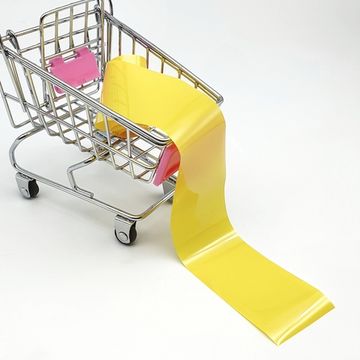 Фольга для литья и дизайна ногтей в пакетиках 1 метр, желтая