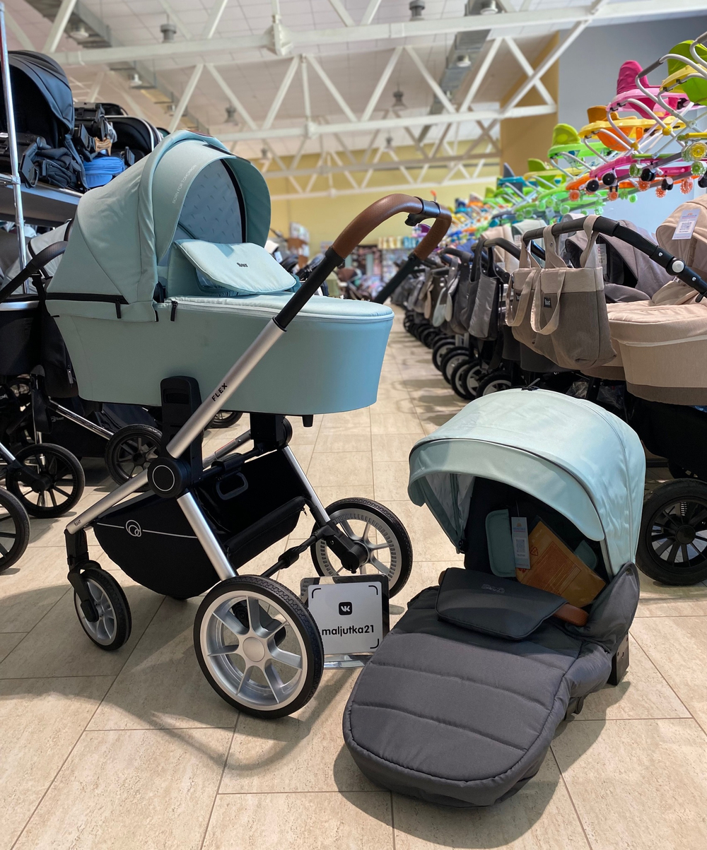 Коляска детская "FLEX" (2в1) RA070 Ocean Green