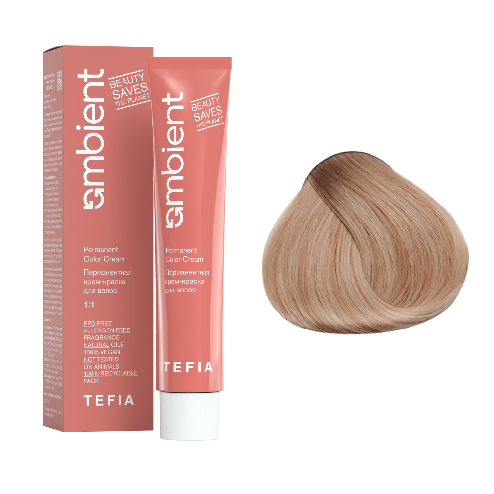 AMBIENT 10.83 Экстра светлый блондин коричнево-золотистый,Перманентная крем-краска для волос,60 мл