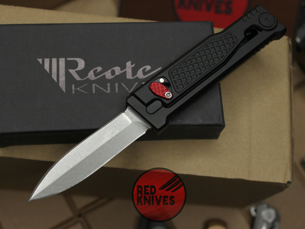 Нож Reate Exo-U Black D/E - черная рукоять, светлый клинок