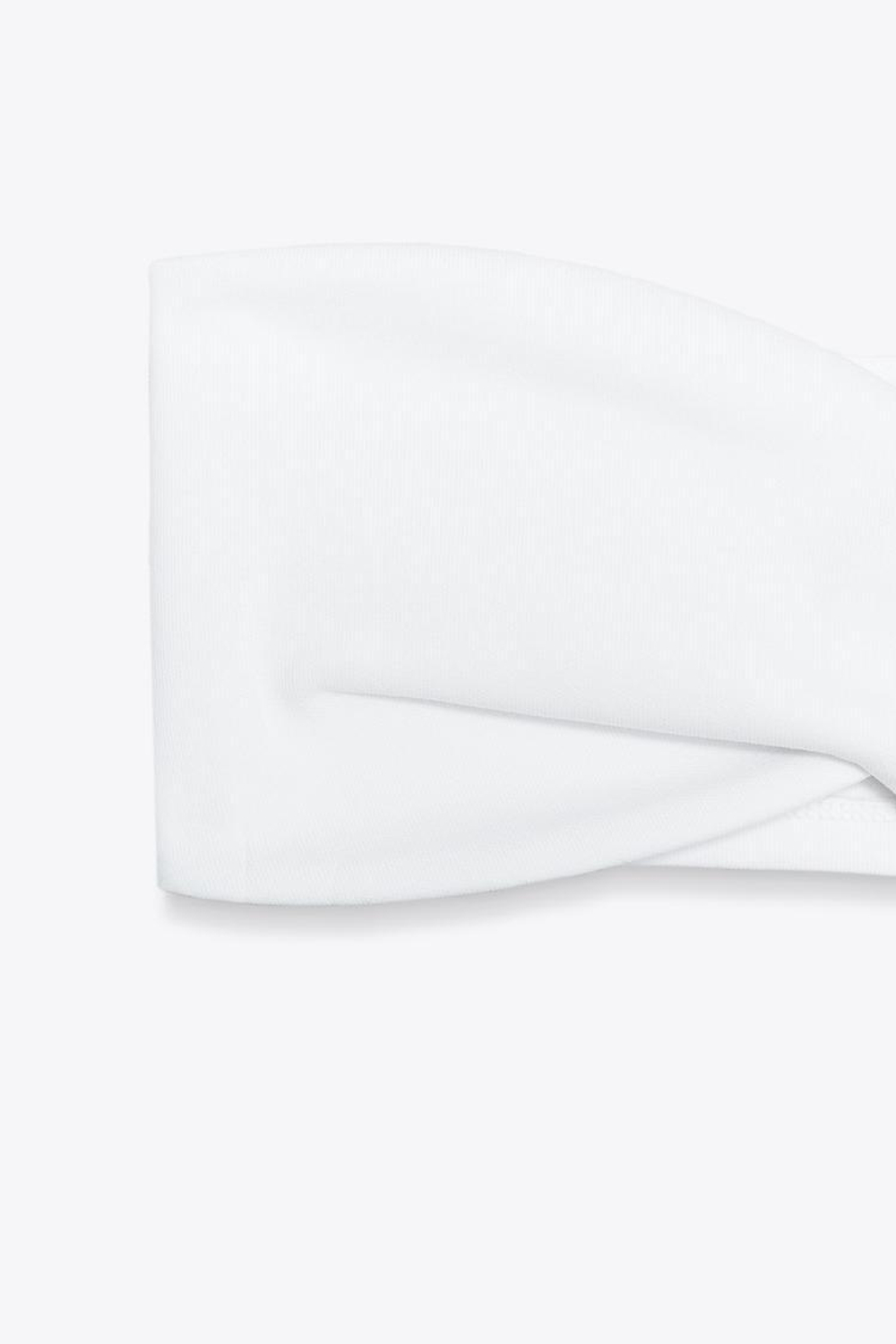 ZARA ТОП БАНДО ИЗ ИНТЕРЛОКА, БЕЛЫЙ