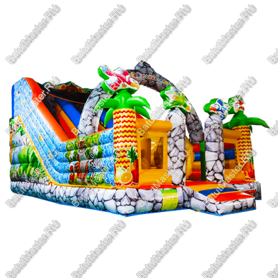 Коммерческий надувной батут "Солнечный остров" 7.5*5*5 м