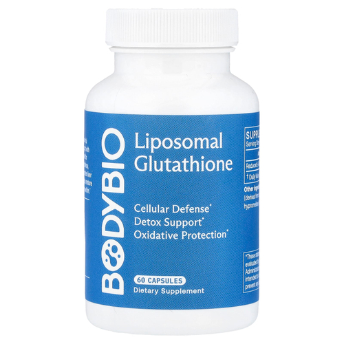 BodyBio, липосомальный глутатион, 60 капсул (250 мг в 1 капсуле)