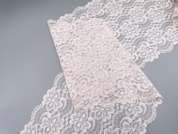 Эластичное кружево, 19,5см, светло-розовое, (Артикул: EK-1019P), м