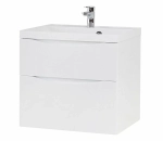 Тумба с раковиной BelBagno MARINO H60-2C-SO-BL-P 70 Bianco Lucido