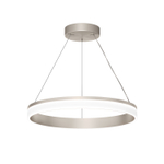 Подвесной светильник RING, ?600 мм, LED, 38Вт, 4000К, алюминий+акрил, сатин. никель