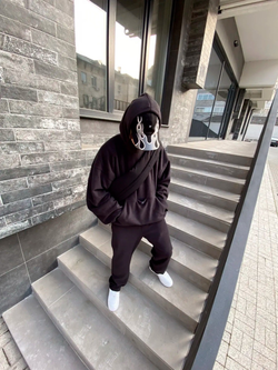 Худи Yeezy Gap Engineered by Balenciaga Polar Fleece Padded Hoodie Dark Blue