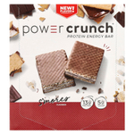 BNRG, Power Crunch, протеиновый энергетический батончик, со вкусом зефира, крекера и шоколада, 12 батончиков, 40 г (1,4 унции) каждый