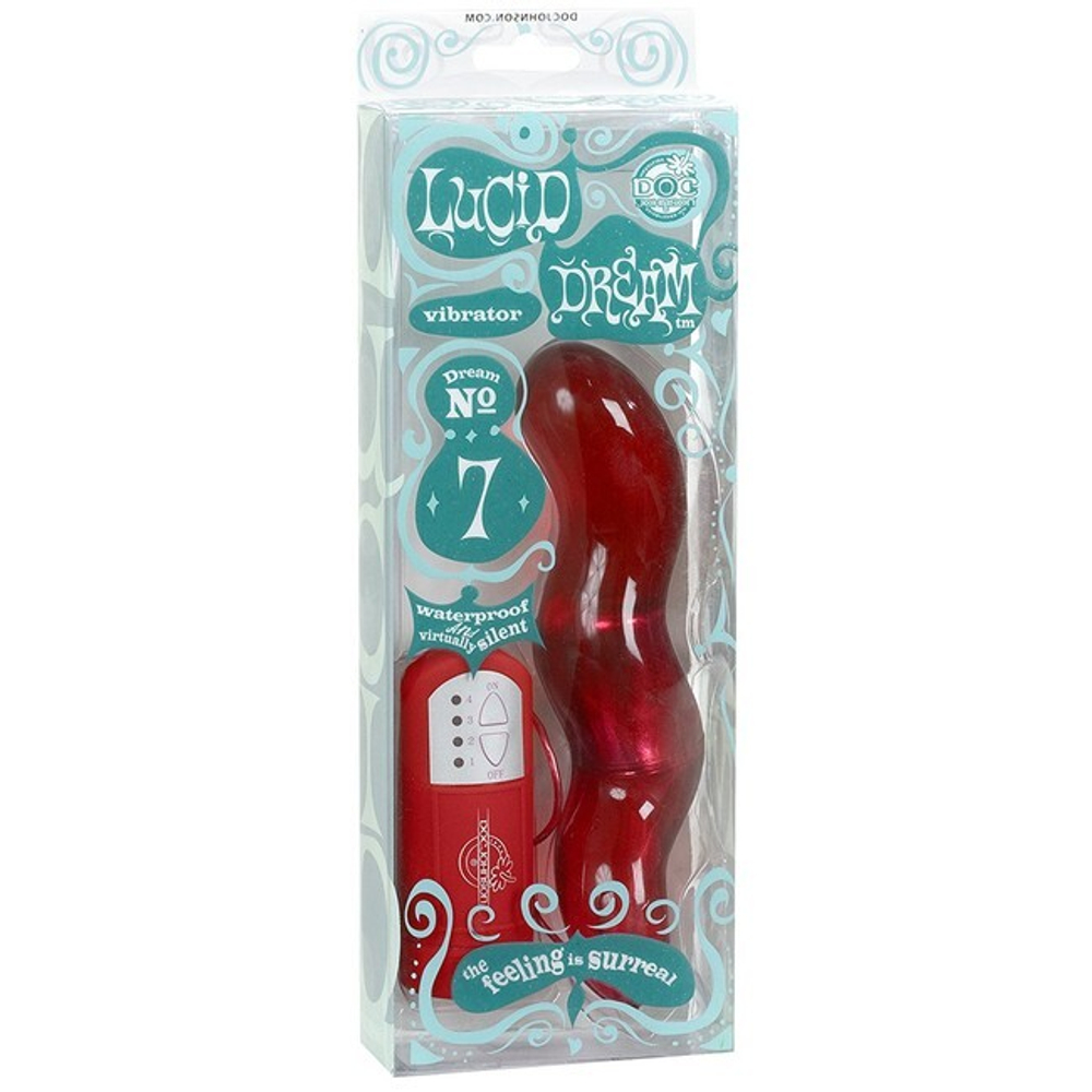 Вибромассажер LUCID DREAM №7 (Цвет: красный)