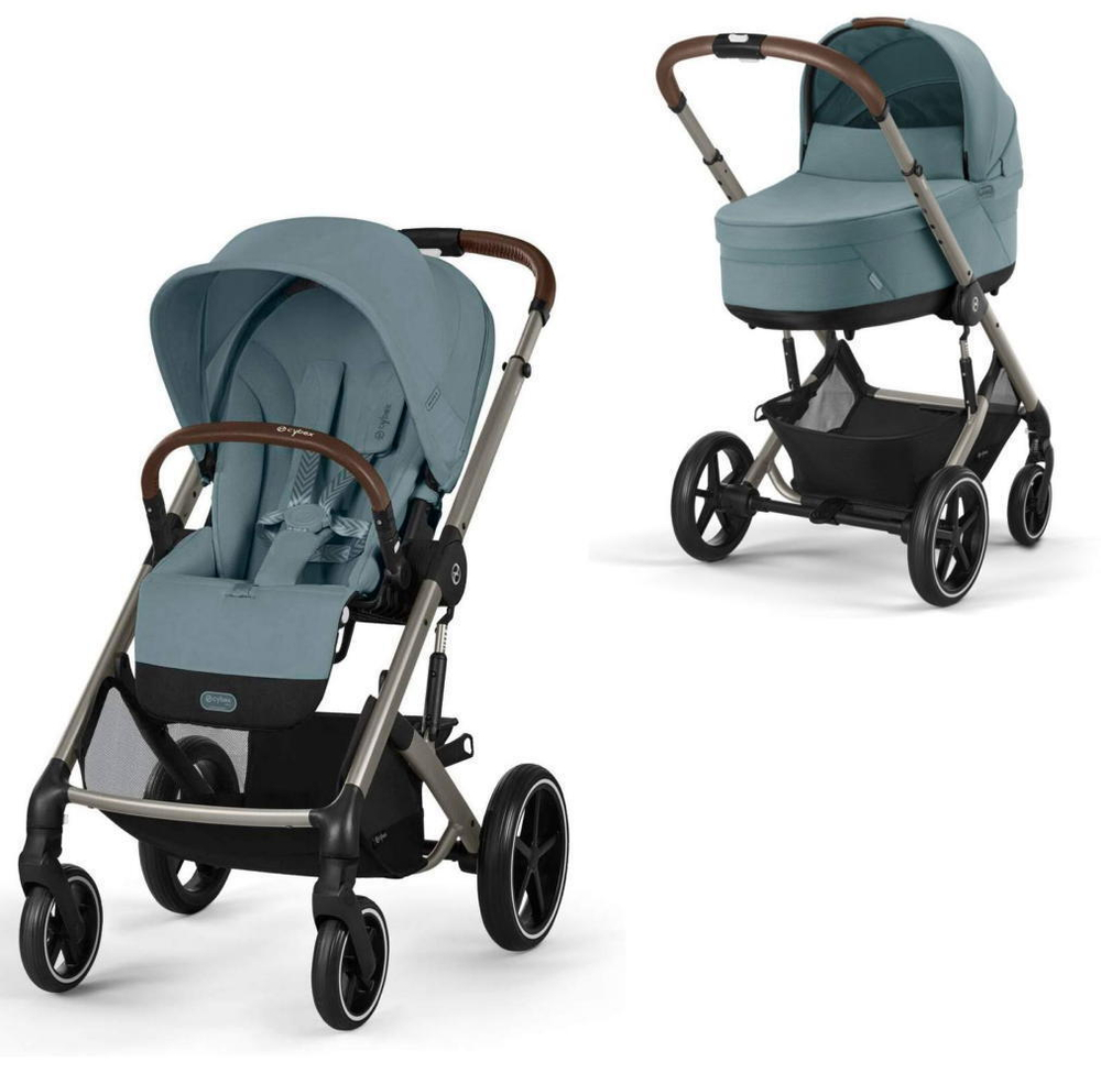 Коляска Cybex Balios S Lux TPE 2025 2 в 1 Stormy Blue с дождевиками