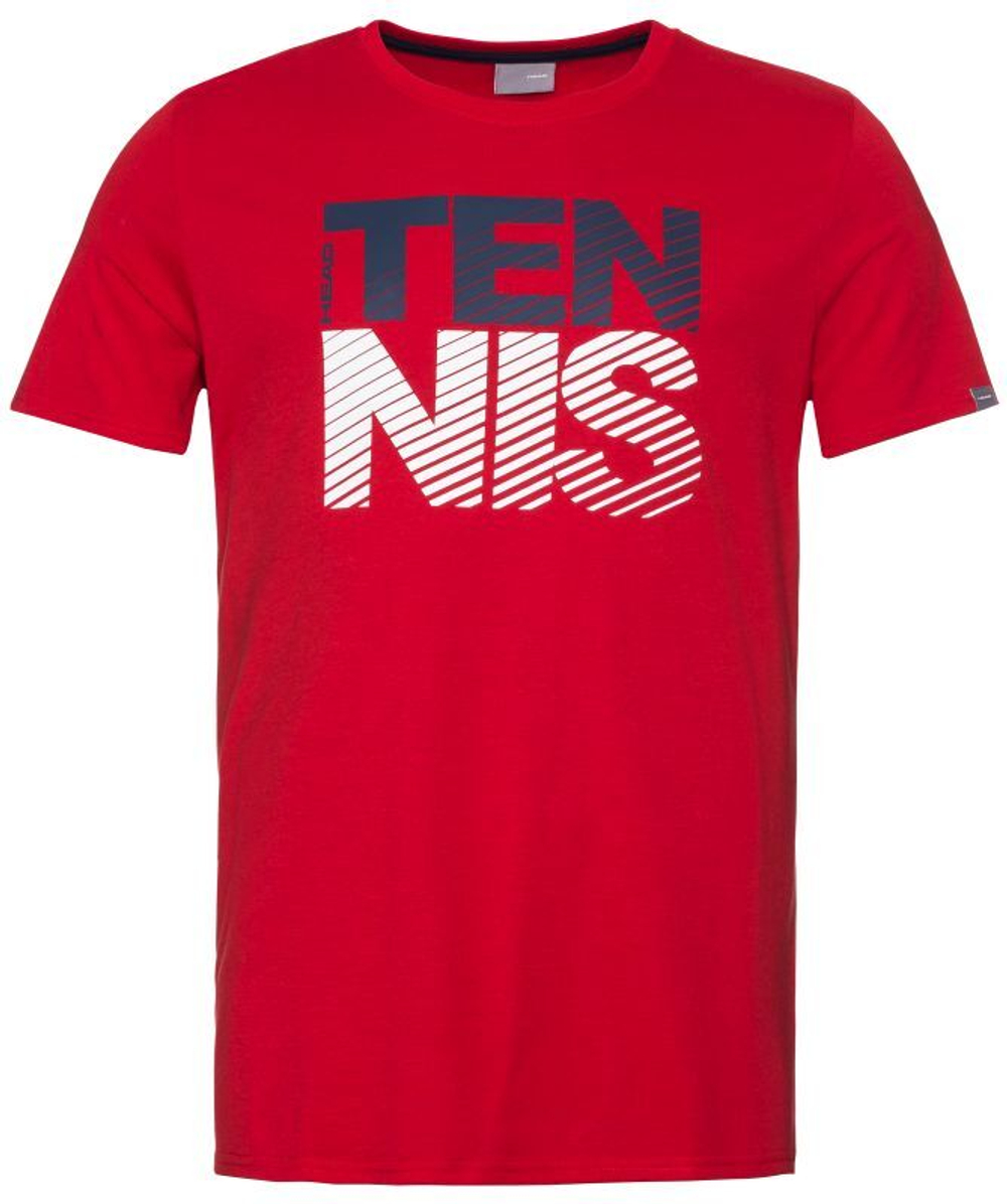Футболка для мальчика теннисная Head Club Chris T-Shirt JR - red