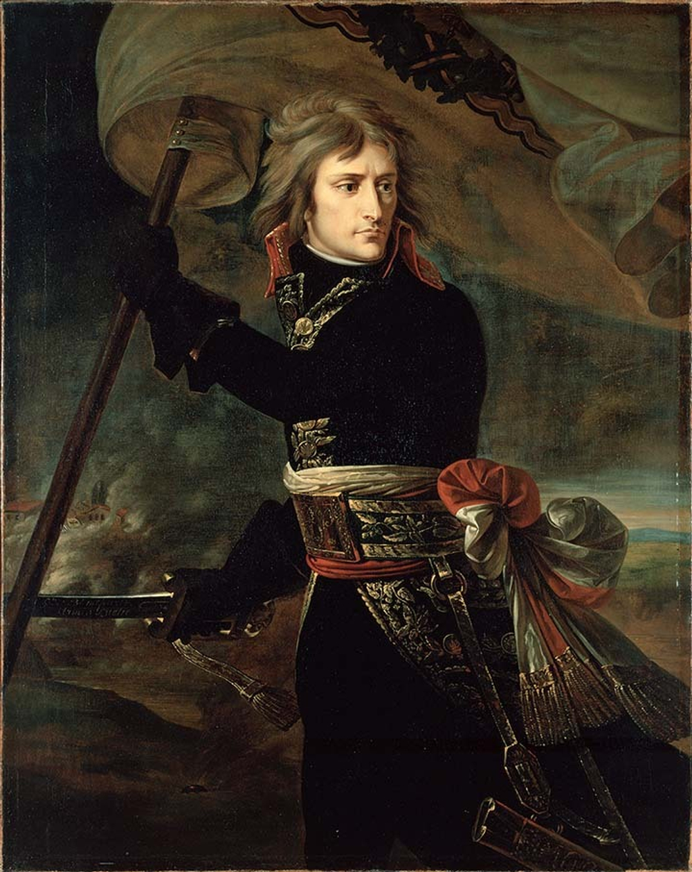 Картина для интерьера "Наполеон на Аркольском мосту", художник Гро, Антуан Настене.рф