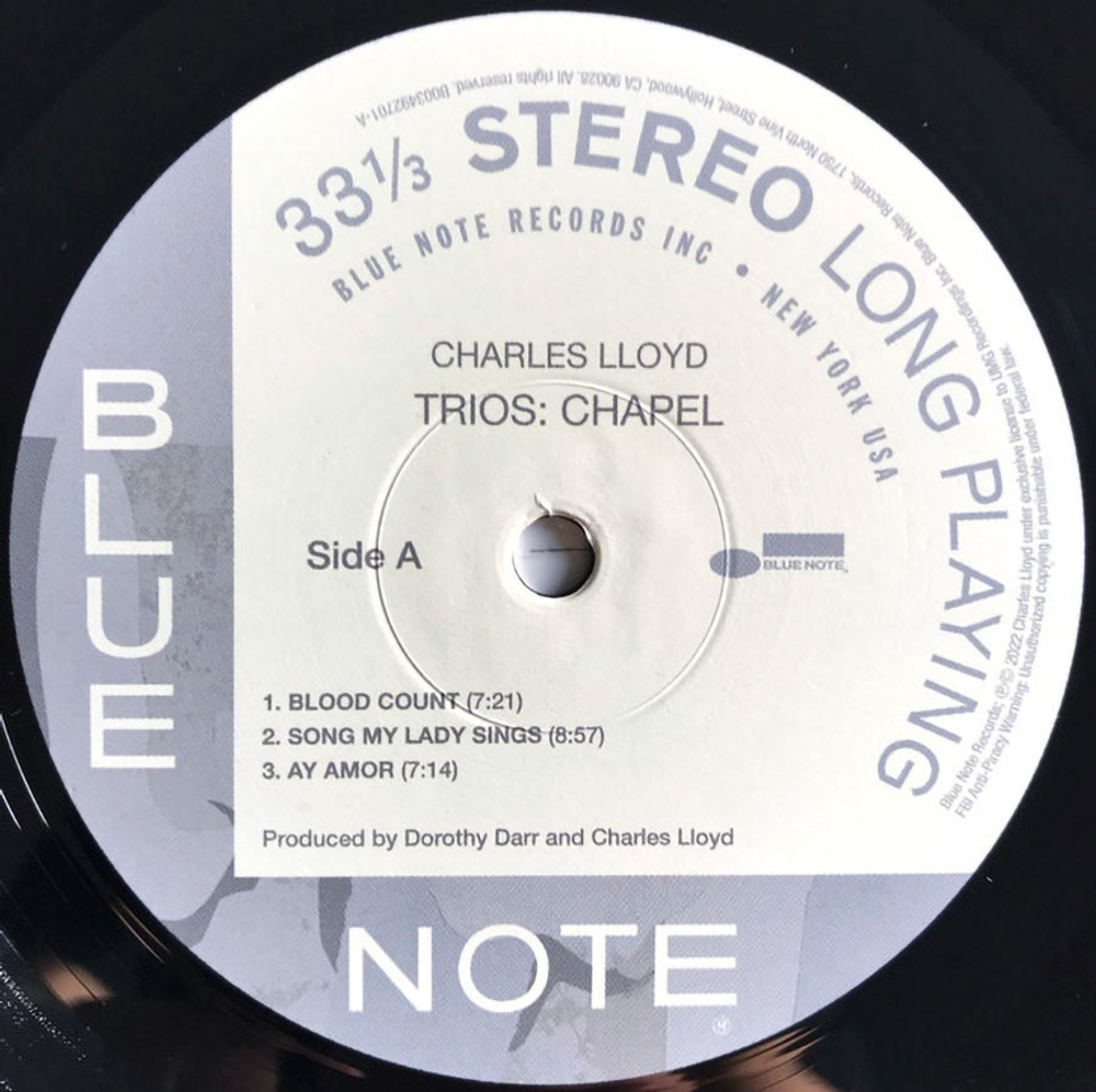 Trios Charles Lloyd / Chapel (LP)