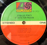Виниловая пластинка Jean-Luc Ponty ‎– A Taste For Passion LP