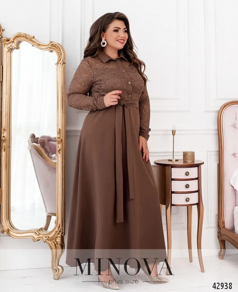 Платье 8628-мокко Minova
