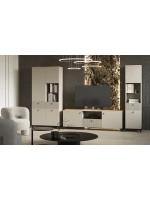 Шкаф-витрина стеклянный в гостиную Кашемир 40х41х210 см