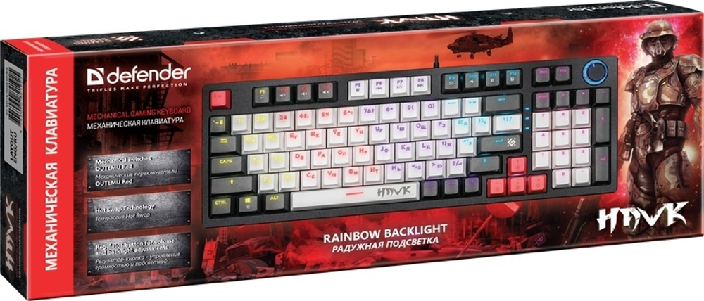 Клавиатура Defender Hawk GK-418 45418 черный
