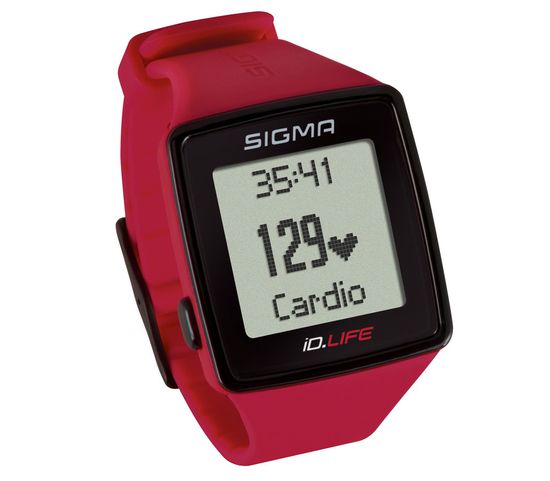 Пульсометр Sigma iD.Life 24620 красные, 11 функций