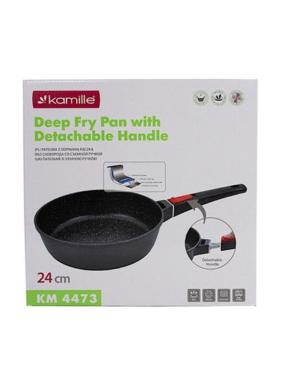 Сотейник 24 см. из литого алюминия Kamille KM 4473 со съемной ручкой