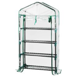 Чехол для теплиц GREEN APPLE GA-House-4-PVC cover на молнии 1250х690х300 мм