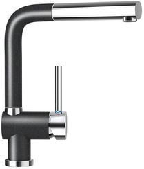 Смеситель Schock Piega-D , Cristadur, выдвижной излив хром/магма